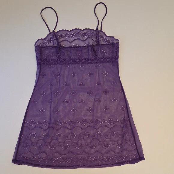 Victoria's Secret Violet Lace Chemise